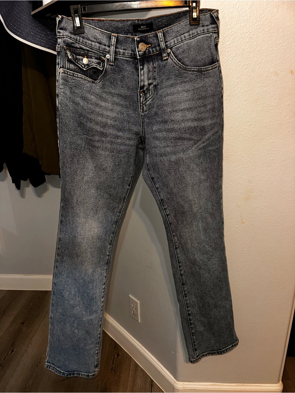 True Religion Women’s Boot Cut Jeans - Faded Black/Gray Wash